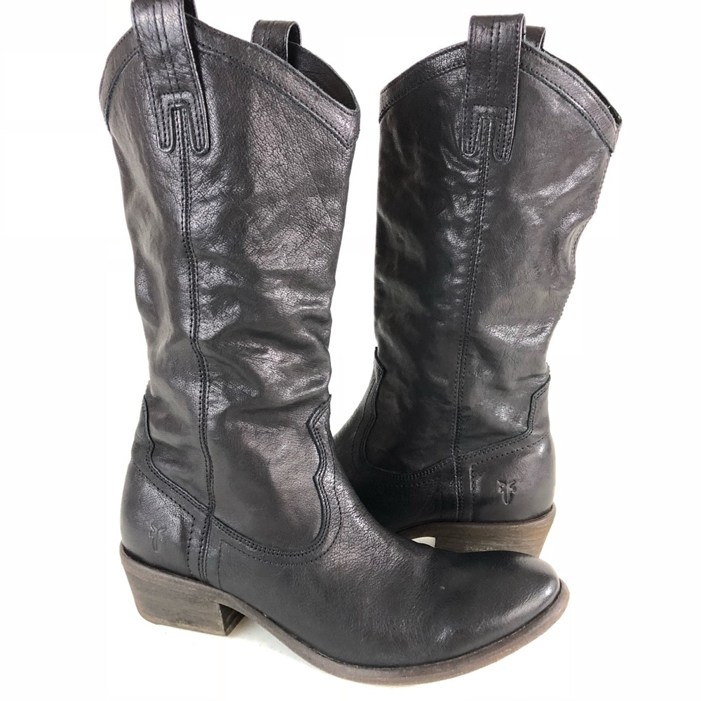 Frye Carson Pull On Western Riding Boots 77687